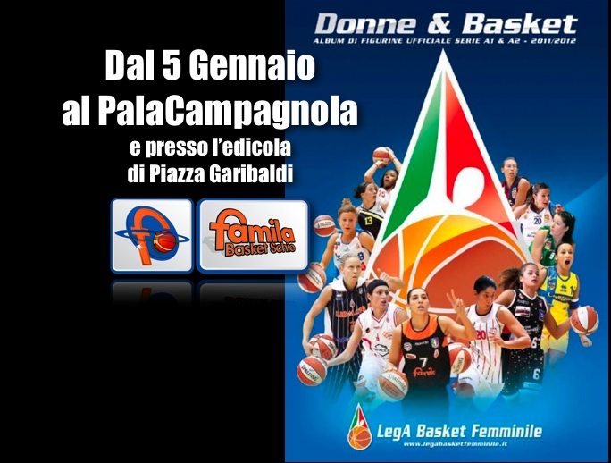 Il nuovo album di figurine “Donne&Basket” in vendita dal 5 Gennaio