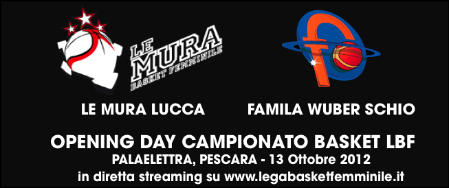 Opening Day, Famila Wuber Schio incontra Le Mura Lucca