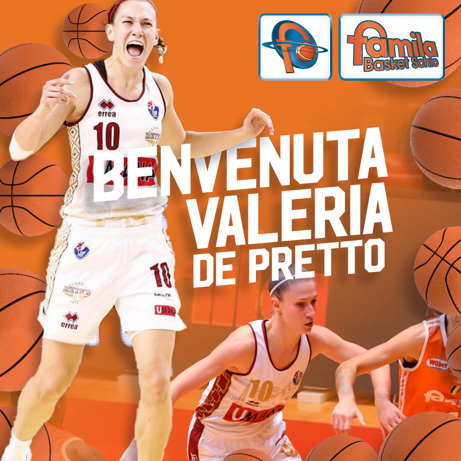 Valeria De Pretto è una nuova giocatrice del Famila Basket Schio