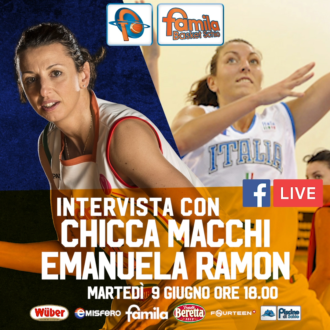 Chicca Macchi ed Emanuela Ramon con noi in diretta su Facebook martedì 9 giugno