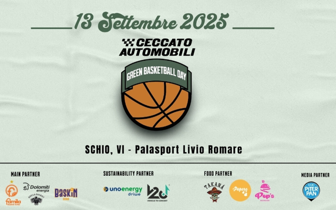 Sabato 13 settembre al PalaRomare il Green Basketball day