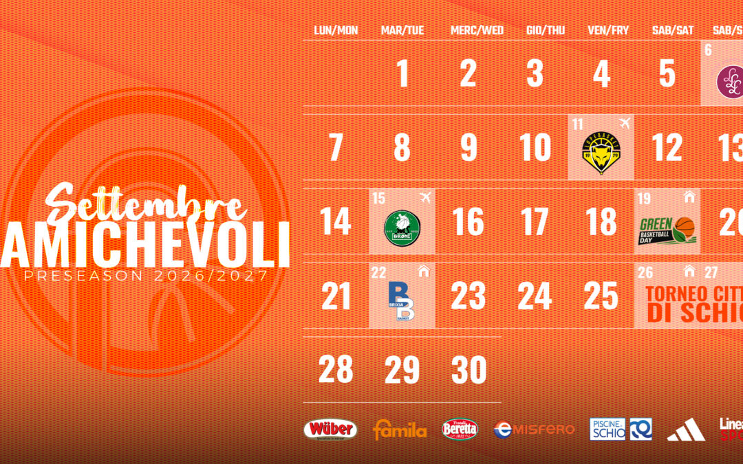Sette amichevoli per arrivare pronti: il calendario di settembre del Famila Basket