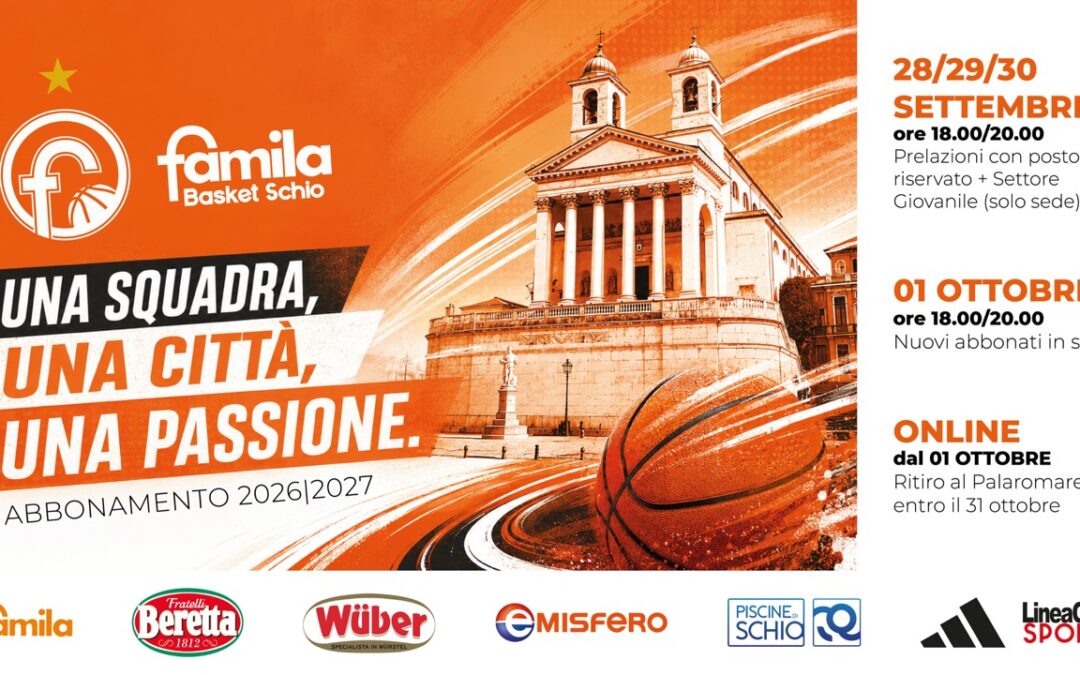 Campagna abbonamenti 2026/27